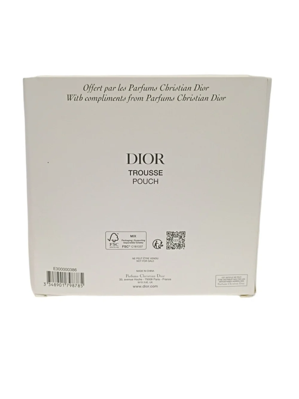 Dior Red Star Glitter Cosmetic Pouch Holiday Makeup Bag w/ Original Box New